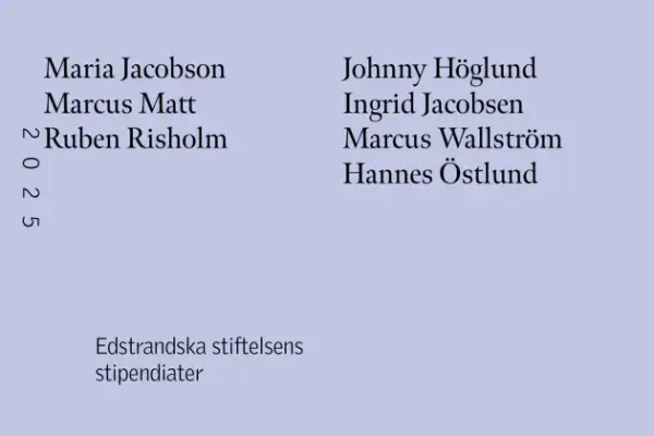 Edstrandska stipendieutställningen 2025