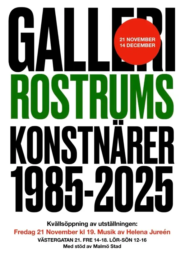 Galleri Rostrums konstnärer 1985-2025